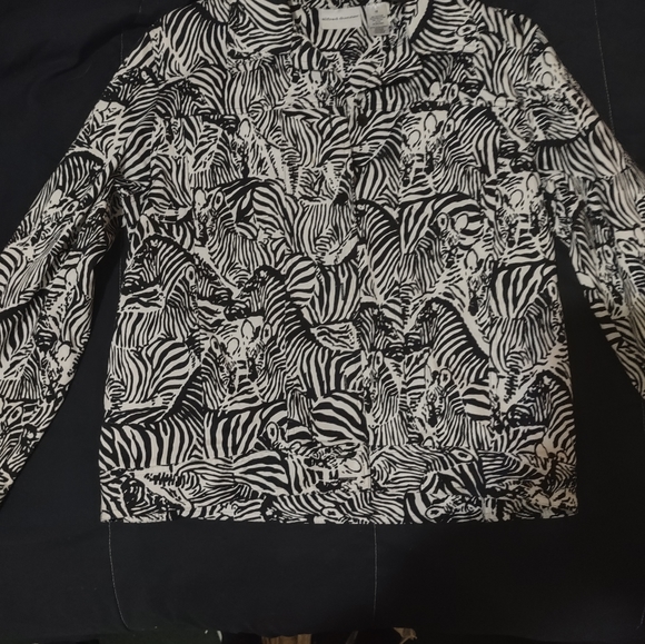 Elegant Alfred Dunner Womens Black & White jacket - Picture 5 of 6